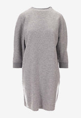 Max Mara Canada Wool-Blend Mini Dress Gray 2521626022600CANADA_001