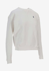 Ralph Lauren Pony Crewneck Sweatshirt White 211943006001_100