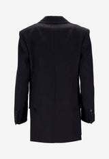 Max Mara Olimpia Double-Breasted Blazer Navy 2521046012600OLIMPIA_005