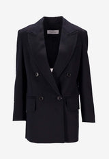 Max Mara Olimpia Double-Breasted Blazer Navy 2521046012600OLIMPIA_005