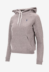 Ralph Lauren Shrunken Fit Hooded Sweatshirt Gray 211943007004_020