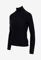 Max Mara Meana High-Neck Cashmere Sweater Navy 2521366072600MEANA_004