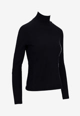 Max Mara Meana High-Neck Cashmere Sweater Navy 2521366072600MEANA_004