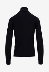 Max Mara Meana High-Neck Cashmere Sweater Navy 2521366072600MEANA_004