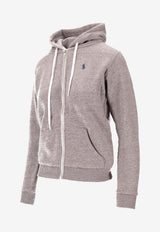 Ralph Lauren Logo Zip-Up Hooded Sweatshirt Gray 211943008004_020