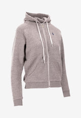 Ralph Lauren Logo Zip-Up Hooded Sweatshirt Gray 211943008004_020