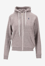 Ralph Lauren Logo Zip-Up Hooded Sweatshirt Gray 211943008004_020