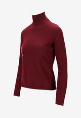 Max Mara Meana High-Neck Cashmere Sweater Red 2521366072600MEANA_006