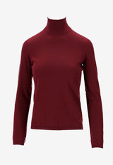 Max Mara Meana High-Neck Cashmere Sweater Red 2521366072600MEANA_006