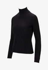 Max Mara Meana High-Neck Cashmere Sweater Black 2521366072600MEANA_007