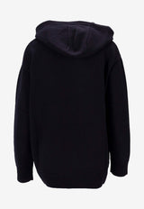 Max Mara Liana Wool and Cashmere Hooded Sweater Navy 2521366132600LIANA_003