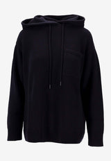 Max Mara Liana Wool and Cashmere Hooded Sweater Navy 2521366132600LIANA_003