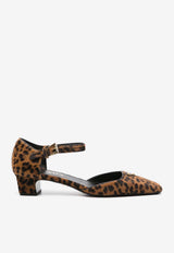 Prada 45 Leopard Print Pumps Brown 1I601NF035XRY_F0151