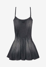 Diesel Mini De-Spoky-S Faded Mini Dress Black A20907068VM02_Black_44131706