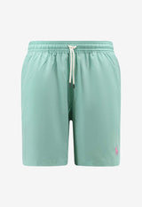 Polo Ralph Lauren Logo Embroidered Swim Shorts Green 710957782509_Celadon_48136888