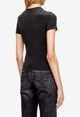 Diesel Metallic Oval D T-shirt Black A199170AHQH900_Black_44131722