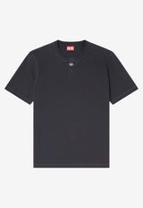 Diesel Oval-D Crewneck T-shirt Black A199630AIJU9XX_Black_44131685
