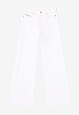 Diesel Buttoned Straight-Leg Jeans White A0362409N92100_White_44131704