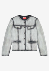 Diesel Denim Cropped Jacket Blue A2381909P2802_BLACK DENIM_44131753