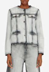 Diesel Denim Cropped Jacket Blue A2381909P2802_BLACK DENIM_44131753