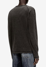 Diesel T-Mind Crewneck T-shirt Gray A202690QMBS02A_Grey_44131667