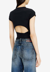 Diesel Wrap-Around Laces T-shirt Black A211970EJAI9XX_Black_44131698