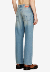 Diesel Washed Straight-Leg Jeans Blue A157950BEBF01_Denim_44131717