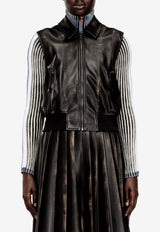 Diesel Distressed Bomber Jacket Black A203300ALBP9XX_Black_44131749