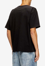 Diesel Embroidered Logo T-shirt Black A215620PLAT9XX_Black_44131750