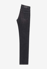 Saint Laurent Washed Straight-Leg Jeans Black 827965Y27YA_1226