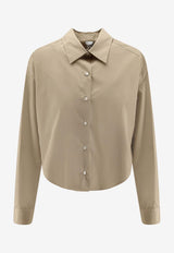 Aspesi Long-Sleeved Buttoned Shirt Beige 5405D30785047_Coloniale_54418030