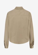 Aspesi Long-Sleeved Buttoned Shirt Beige 5405D30785047_Coloniale_54418030
