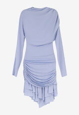 Self-Portrait Gathered Mini Dress Light Blue SS26167SBLBLUE_Blue_42176883