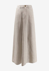 ALYSI Belted Midi Skirt Beige 116007P6230GZ_Grezzo_54417908