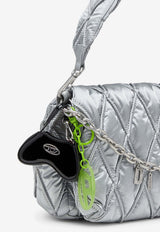 Diesel Mirrored Coin Purse Keychain Black X10582P6255HA881_Black_44131673