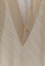 ALYSI Halterneck Mesh Top Beige 116201P6057BURRO_BURRO_54417991
