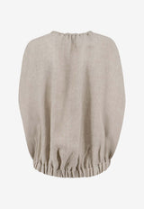 ALYSI Buttoned Sleeveless Jacket Gray 116920P6230GZ_Grezzo_54418013