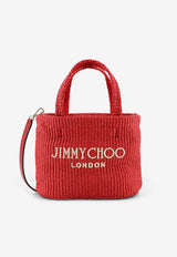 Jimmy Choo Logo Basket Tote Bag Red BEACHTOTEEWMINIJYNRUBYREDLIGHTGOLD_Rubyredlightgold_40005119