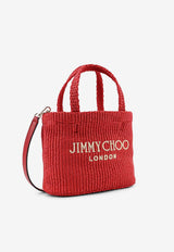 Jimmy Choo Logo Basket Tote Bag Red BEACHTOTEEWMINIJYNRUBYREDLIGHTGOLD_Rubyredlightgold_40005119