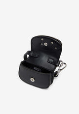 Diesel D-Logo Leather Wallet Charm Black X09360PR818T8013_Black_44131682