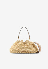 Jimmy Choo Bon Bon Beaded Raffia Bucket Bag Natural BONBONBCKTEWRICNATURALCAPPUCCINOGOLD_Naturalcappuccinogold_40005147