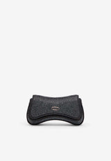 Diesel Rhinestone Flap Bag Black X10521P8766T8013_Black_44131719