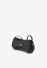 Diesel Rhinestone Flap Bag Black X10521P8766T8013_Black_44131719