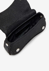 Diesel Rhinestone Flap Bag Black X10521P8766T8013_Black_44131719