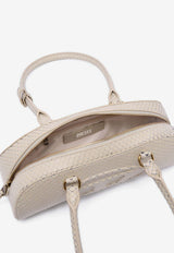 Diesel 1Dr Python-Effect Leather Shoulder Bag Cream X10641P8958T2039_Beige_44131715