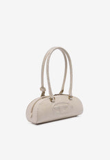 Diesel 1Dr Python-Effect Leather Shoulder Bag Cream X10641P8958T2039_Beige_44131715