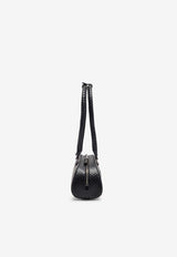 Diesel 1DR Dome Snakeskin Leather Shoulder Bag Black X10641P8958T8013_Black_44131754