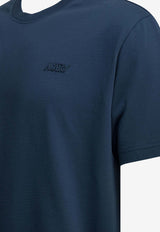 Autry Embroidered Logo T-shirt Blue TSPX053R_fc83ef92-77c2-41ec-934d-dc9bb658fae9