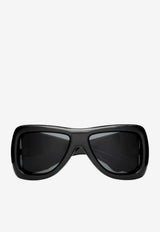 Saint Laurent Howl Rectangular Sunglasses Black 862886Y9958_1000