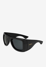Saint Laurent Howl Rectangular Sunglasses Black 862886Y9958_1000
